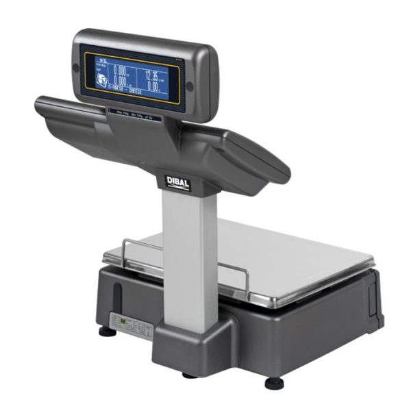 ترازو فروشگاهی لیبل پرینتر دیبال Dibal DOUBLE BODY