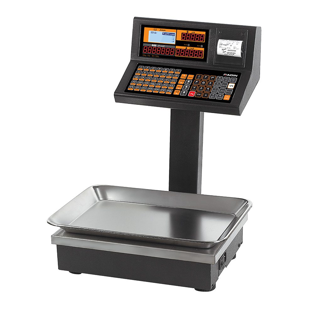 ترازو لیبل‌پرینتر داخل پکیج میوه و پروتئین