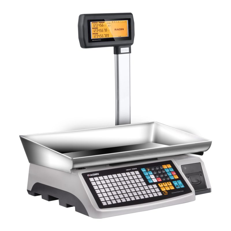 ترازو لیبل پرینتر، ستون دار رادین NEXT A ظرفیت 70کیلوگرم