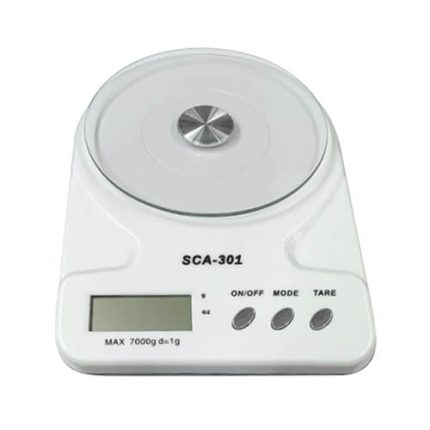 ترازو آشپزخانهSCA-301 با ظرفیت ۷ کیلوگرم و دقت ۱ گرم
