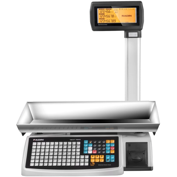 ترازو لیبل پرینتر، ستون دار رادین NEXT A ظرفیت 70کیلوگرم