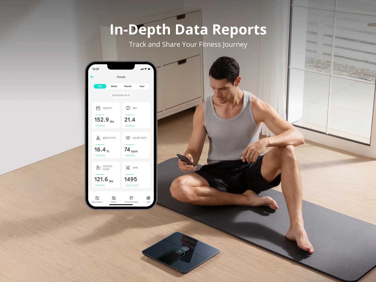 اتصال به Apple Health، Google Fit و Fitbit