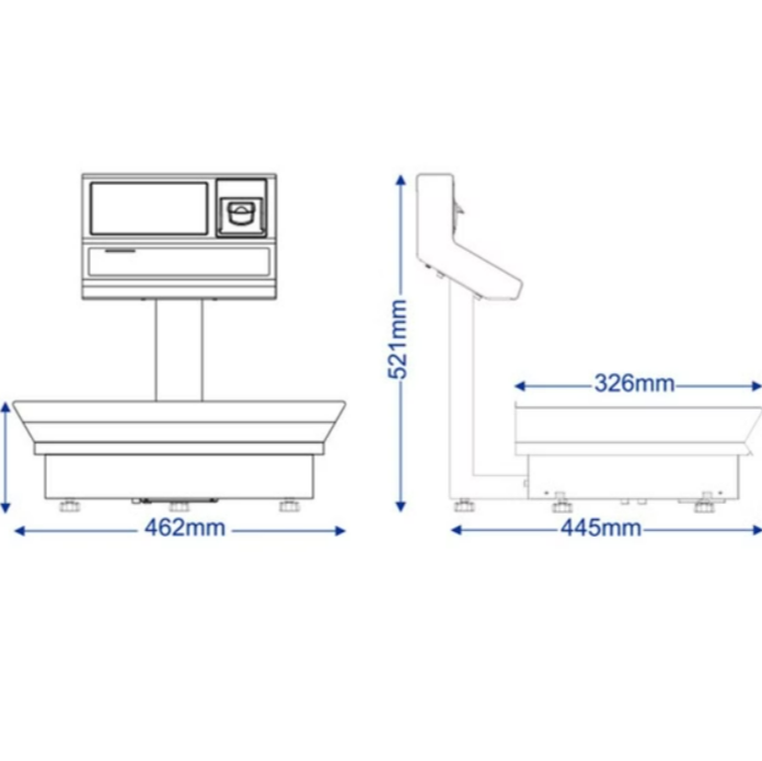 ترازو فروشگاهی پرینتردار محک 17000 ،50کیلویی ( PRO, PLUS)