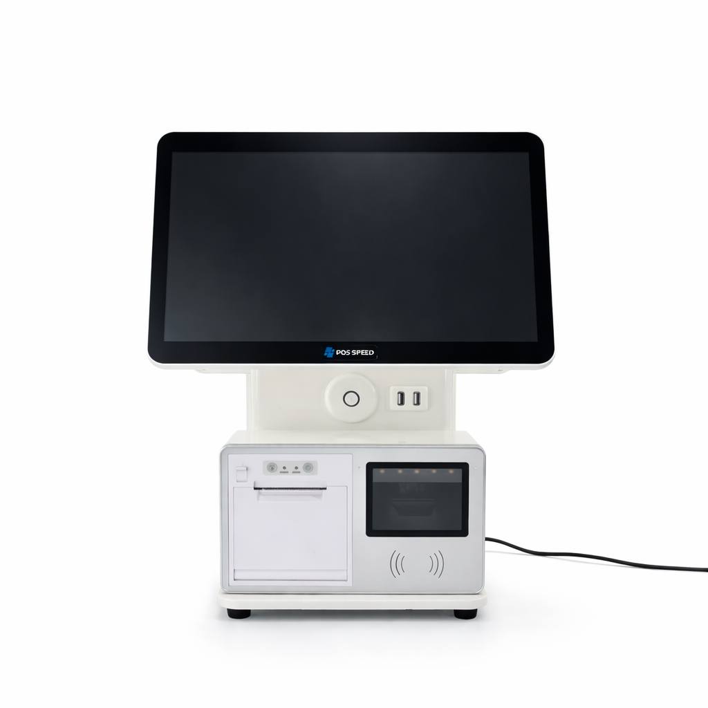 صندوق فروشگاهی دو نمایشگر i3 نسل 10 | همراه بارکدخوان و پرینتر